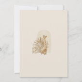 Neutrales Boho Kinderzimmer Mobile Baby Shower Inv Einladung (Rückseite)