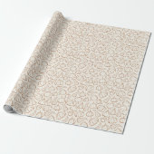 Neutrales Boho-Kürbismuster Herbst-Halloween-Party Geschenkpapier (Ungerollt)