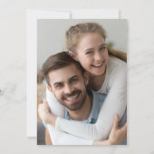 Neutrales Botanisches Foto-Marmor Einladung (Rückseite)