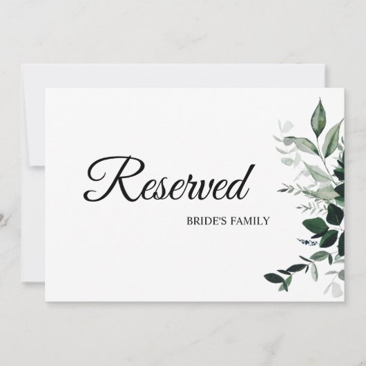 neutrales botanisches Hochzeitssegment (Vorderseite)