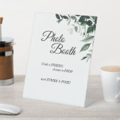 Neutrales Botanisches Hochzeitungs-Foto Sockelschild (In SItu)