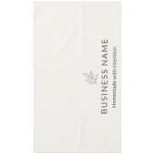 Neutrales Botanisches Logo Display Minimalistisch Tischdecke (Vorderseite)