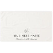 Neutrales Botanisches Logo Display Minimalistisch Tischdecke (Vorderseite (Horizontal))