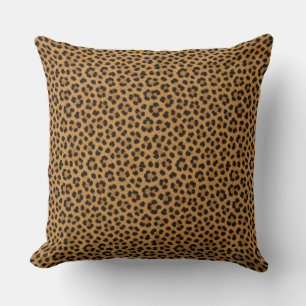 Neutrales braunes Cheetah-Druck-Kissen Kissen