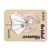 Neutrales Brautparty der Mode Magnet (Horizontal)
