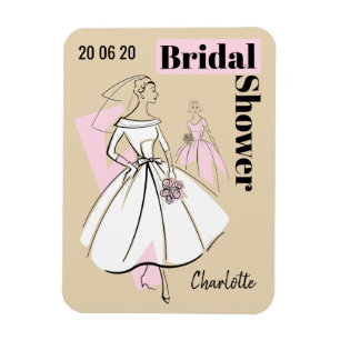 Neutrales Brautparty der Mode Magnet