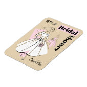 Neutrales Brautparty der Mode Magnet (Linke Seite)