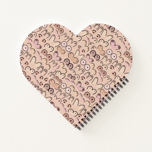 Neutrales Brustdesign Notizblock (Rückseite)