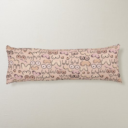 Neutrales Brustdesign Seitenschläferkissen (Rückseite)