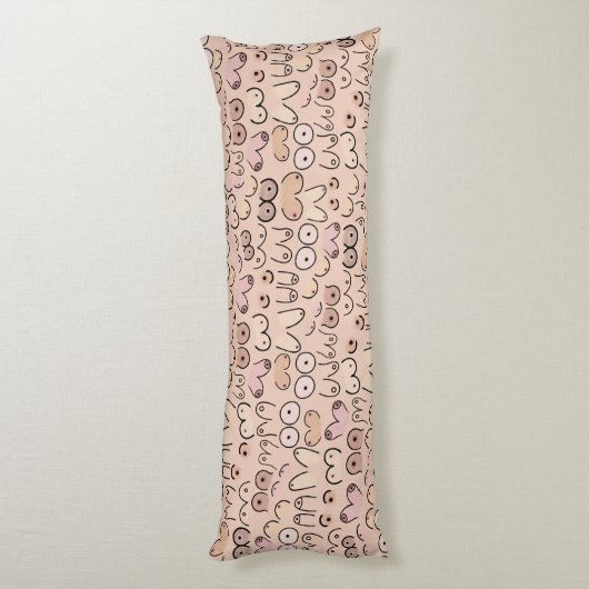 Neutrales Brustdesign Seitenschläferkissen (Rückseite (Vertikal))