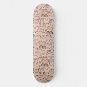Neutrales Brustdesign Skateboard (Vorderseite)