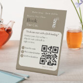 Neutrales Buchen Sie jetzt QR-Code-Schild | Termin Sockelschild (In Situ)