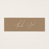 Neutrales Business Clothing Danke Label Hang Tag (Vorderseite)