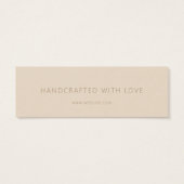 Neutrales Business Clothing Danke Label Hang Tag (Rückseite)