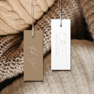 Neutrales Business Clothing Danke Label Hang Tag