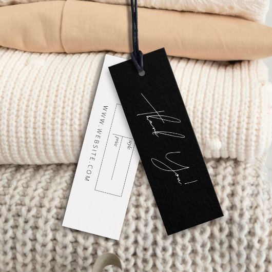 Neutrales Business Clothing Danke Label Hang Tag