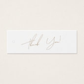 Neutrales Business Clothing Danke Label Hang Tag (Vorderseite)