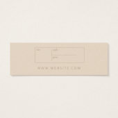 Neutrales Business Clothing Danke Label Hang Tag (Rückseite)