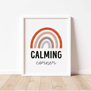 neutrales Calming Corner Poster