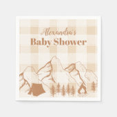 Neutrales Camping Babydusche Serviette (Vorderseite)