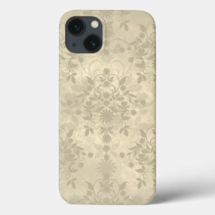 Neutrales Cream Tan DoppelDamaskus-Muster Case-Mate iPhone Hülle