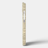 Neutrales Cream Tan DoppelDamaskus-Muster Case-Mate iPhone Hülle (Rückseite / Links)