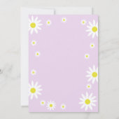 Neutrales Daisy 2. Geburtstag Party Boho White Einladung (Rückseite)