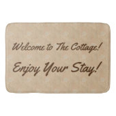 Neutrales Design Hütte Gästehaus Badematte (Vorderseite)