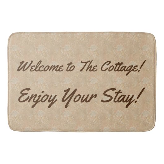 Neutrales Design Hütte Gästehaus Badematte (Vorderseite)