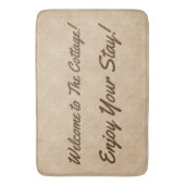 Neutrales Design Hütte Gästehaus Badematte (Vorderseite Vertikal)