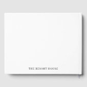 Neutrales Design | Kommentar zu Ferienwohnungen Gästebuch (Rückseite)