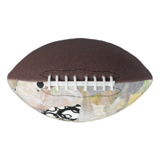 Neutrales Elegantes Abstractes Collage-Design Football