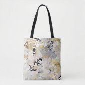 Neutrales Elegantes Abstractes Collage-Design Tasche (Vorderseite)