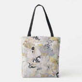 Neutrales Elegantes Abstractes Collage-Design Tasche (Rückseite)