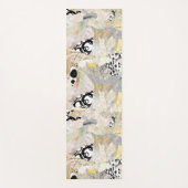 Neutrales Elegantes Abstractes Collage-Design Yogamatte (Vorderseite)
