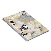 Neutrales elegantes abstraktes Collagendesign Notizblock (Rechte Seite)