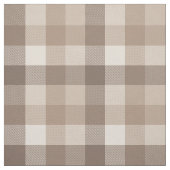 Neutrales Erdbraun Kariertes Gingham Karomuster  Stoff (Muster)