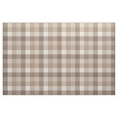 Neutrales Erdbraun Kariertes Gingham Karomuster  Stoff (Fat Quarter (45,7 x 55,9 cm))