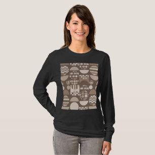 Neutrales Erdbraun Nordisch Skandinavisch T-Shirt