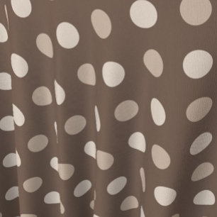 Neutrales Erdbraun-Polka-Punkte-Design Stoff