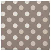 Neutrales Erdbraun-Polka-Punkte-Design Stoff (Muster)