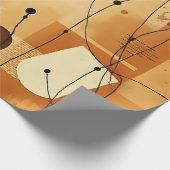 Neutrales, erdgefrästes Abstraktes Papier Geschenkpapier (Ecke)