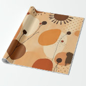 Neutrales, erdgefrästes Abstraktes Papier Geschenkpapier (Ungerollt)