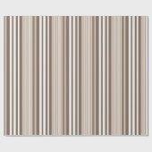 Neutrales erdige Streifenmuster-Design Geschenkpapier (Flach)