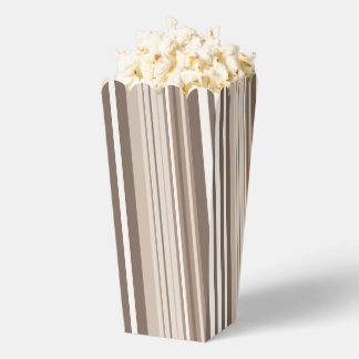 Neutrales erdige Streifenmuster-Design Geschenkschachtel