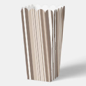 Neutrales erdige Streifenmuster-Design  Geschenkschachtel (Vorderseite)