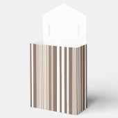 Neutrales erdige Streifenmuster-Design Geschenkschachtel (Geöffnet)
