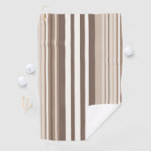 Neutrales erdige Streifenmuster-Design Golfhandtuch (Insitu)