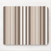 Neutrales erdige Streifenmuster-Design Mousepad (Vorne)