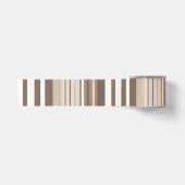Neutrales erdige Streifenmuster-Design Satinband (Vorderseite)